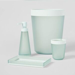Room Essentials Bathroom Accessory Set - Mint Green/Seafoam